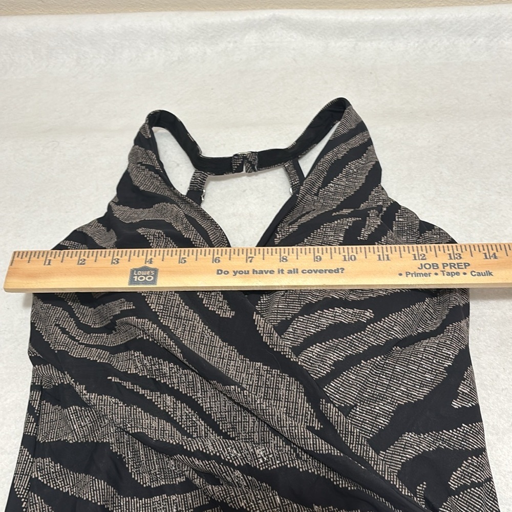Miraclesuit Black And White Patterned Swimsuit - image 7